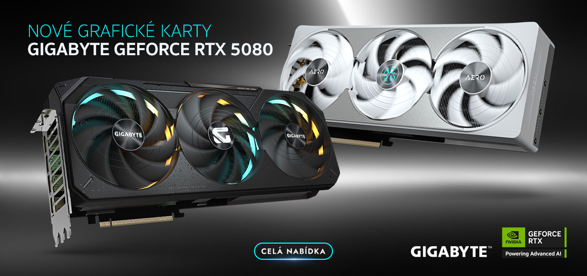 Nové grafické karty GIGABYTE GeForce RTX 5080