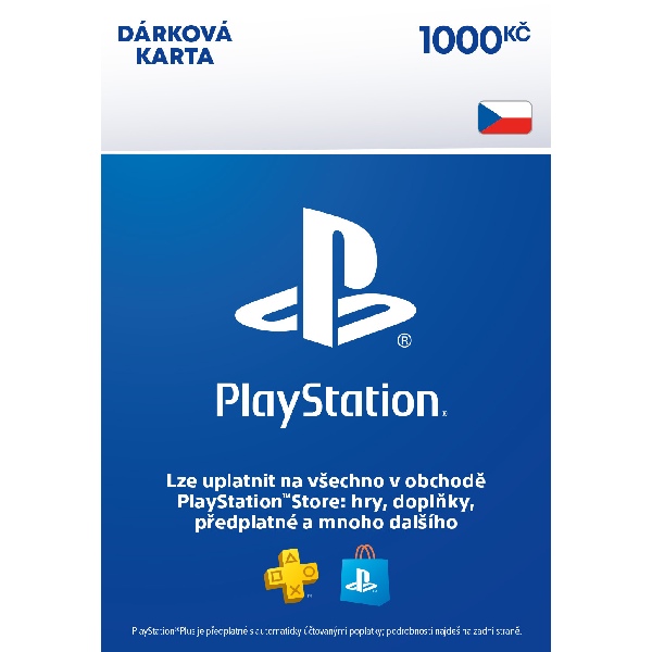 PlayStation Store - dárková karta 1000 Kč