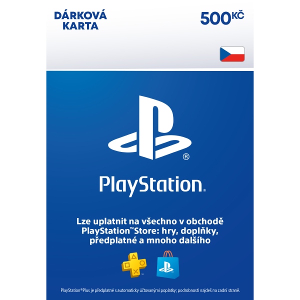PlayStation Store - dárková karta 500 Kč