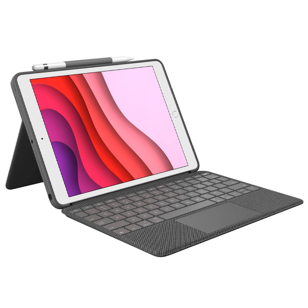 Logitech COMBO TOUCH pro iPad (7., 8. a 9. gen.) UK, grafitový