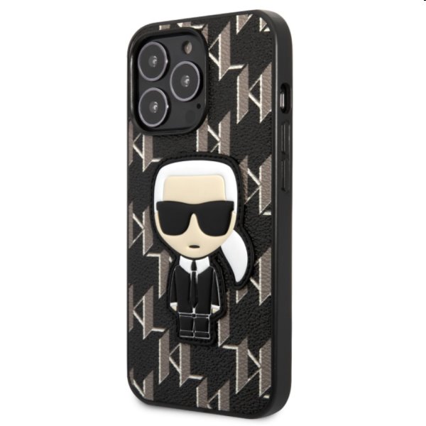 Pouzdro Karl Lagerfeld Monogram Ikonik pro Apple iPhone 13 Pro Max, černé