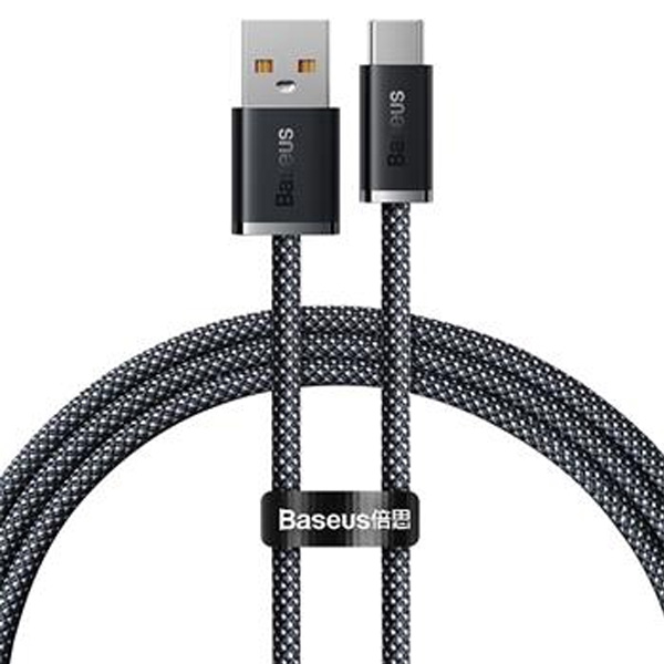 Baseus rychlo nabíjecí datový aábel USB/USB-C 1m, šedý