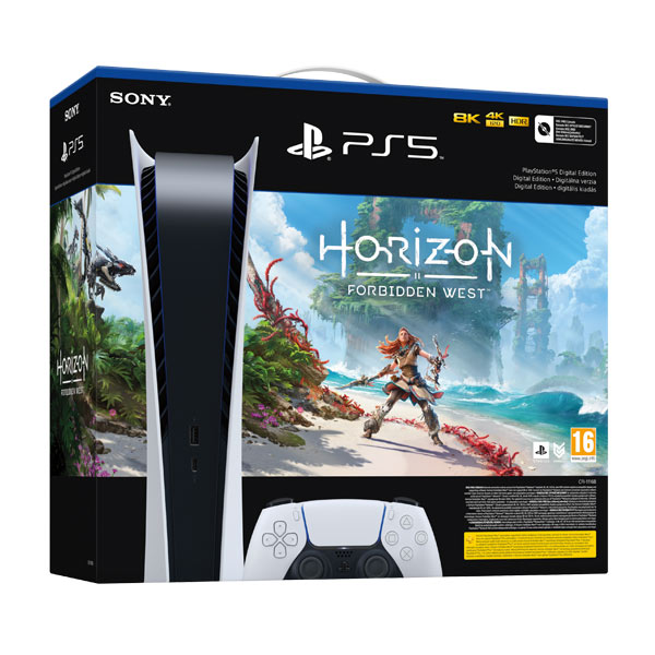 PlayStation 5 Digital Edition + Horizon: Forbidden West CZ - OPENBOX (Rozbalené zboží s plnou zárukou)