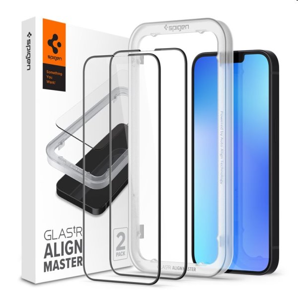 Tvrzené sklo Spigen tR Align Master pro Apple iPhone 14 Plus/13 Pro Max, 2 kusy