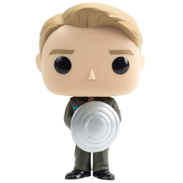 POP! Marvel: Cap with Prototype Shield Metallic (Captain America) Special Edition - OPENBOX (Rozbalené zboží s plnou zár.