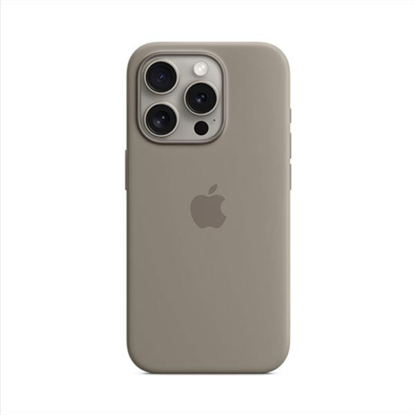 Apple iPhone 15 Pro Silicone Case with MagSafe - Clay