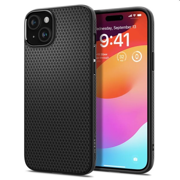 Pouzdro Spigen Liquid Air pro Apple iPhone 15, matte black