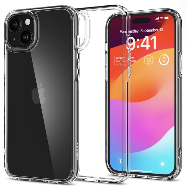 Pouzdro Spigen Ultra Hybrid pro Apple iPhone 15 Plus, transparentní