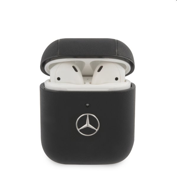 Mercedes kožené pouzdro pro AirPods 1/2, černý