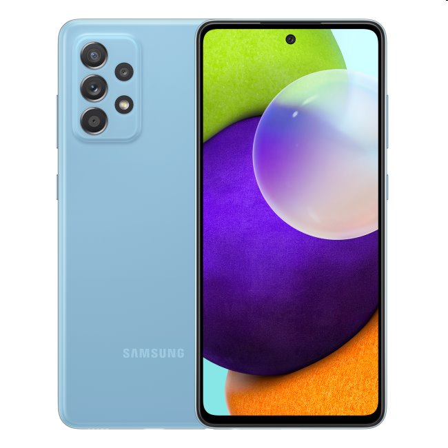 Samsung Galaxy A52 - A525F, 6/128GB, blue, Třída C - použité, záruka 12 měsíců