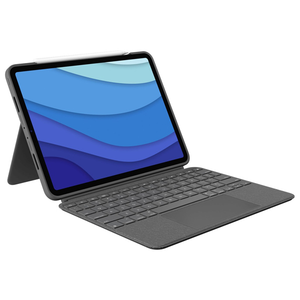 Logitech COMBO TOUCH pro iPad Pro 11" (1., 2., 3. a 4.gen.), US, šedý