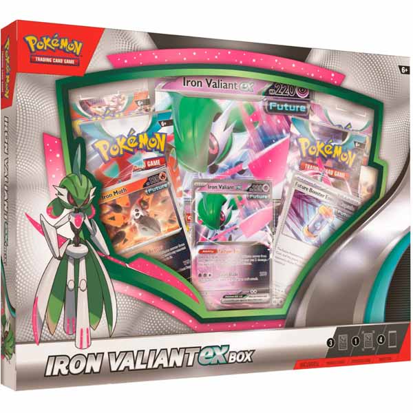 Kartová hra Pokémon TCG: Iron Valiant EX Box (Pokémon), rozbalený, záruka 24 měsíců