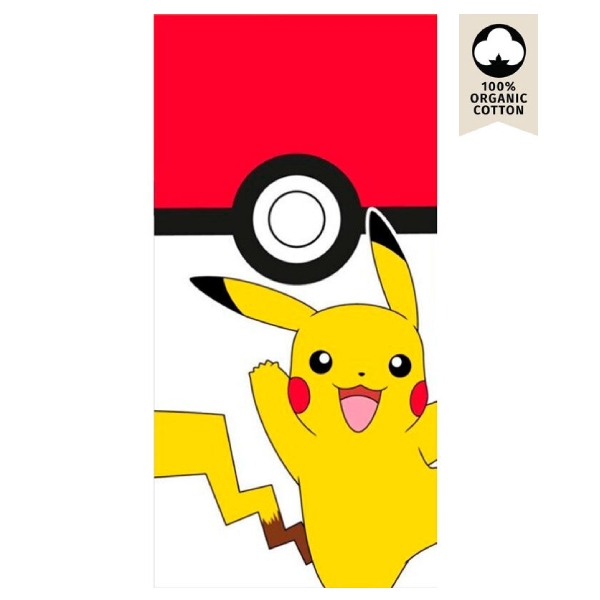 Osuška Pikachu Pokeball (Pokémon), bavlna