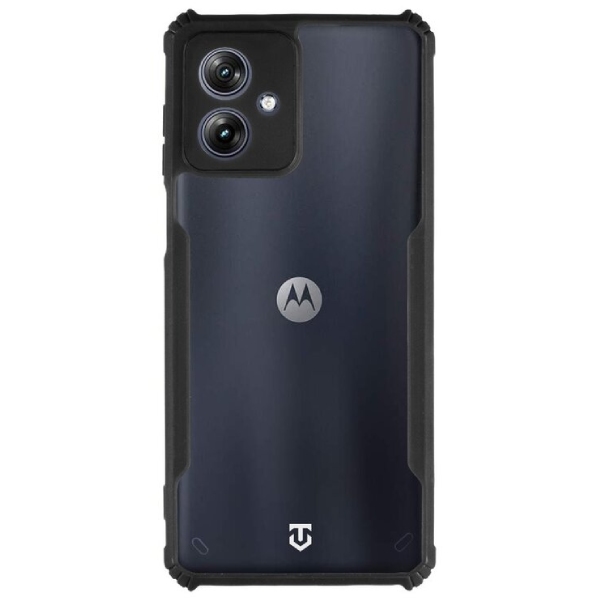 Pouzdro Tactical Quantum Stealth pro Motorola G54 5G/Power Edition, transparentní/černé