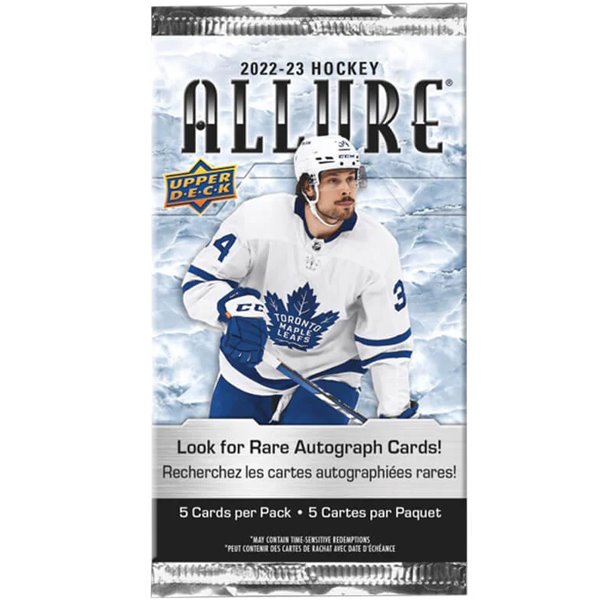 2022/23 Upper Deck Allure Hockey Retail Balíček Karet