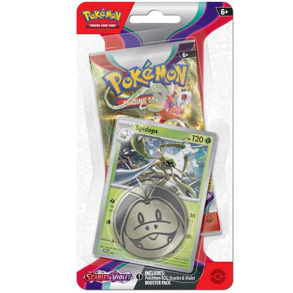 PKM Scarlet & Violet Checklane Blister Spidops (Pokémon), použitý, záruka 12 měsíců