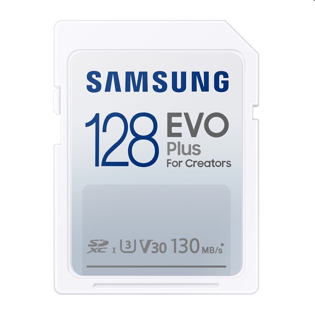 Samsung EVO Plus SDXC 128 GB, použitý, záruka 12 měsíců