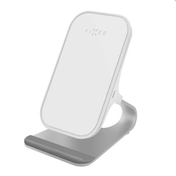 FIXED Frame Stand with fast wireless charging Frame Wireless, 15W, white, použitý, záruka 12 měsíců