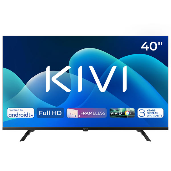 KIVI TV 40F730QB, 40" (100 cm), HD LED TV, AndroidTV, černý