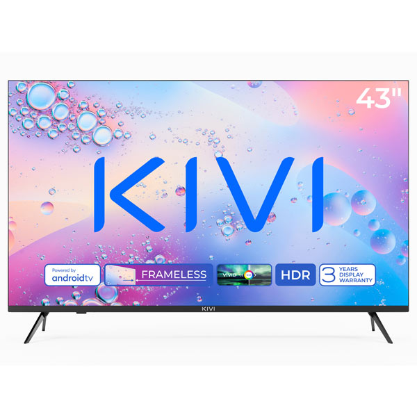 KIVI TV 43U760QB, 43" (108 cm), HD LED TV, AndroidTV, černý