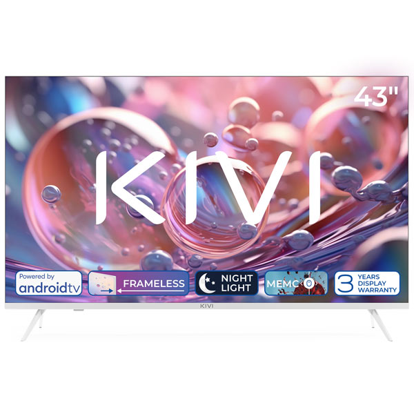 KIVI TV 43U760QW, 43" (108 cm), HD LED TV, AndroidTV, bílý