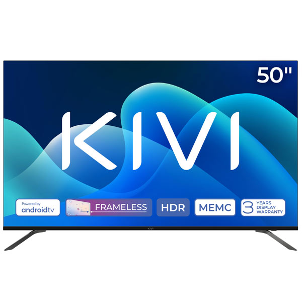 KIVI TV 50U730QB, 50" (127 cm), HD LED TV, AndroidTV, černý