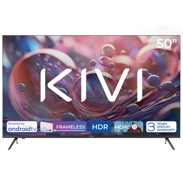 KIVI TV 50U760QB, 50" (127 cm), HD LED TV, AndroidTV, černý