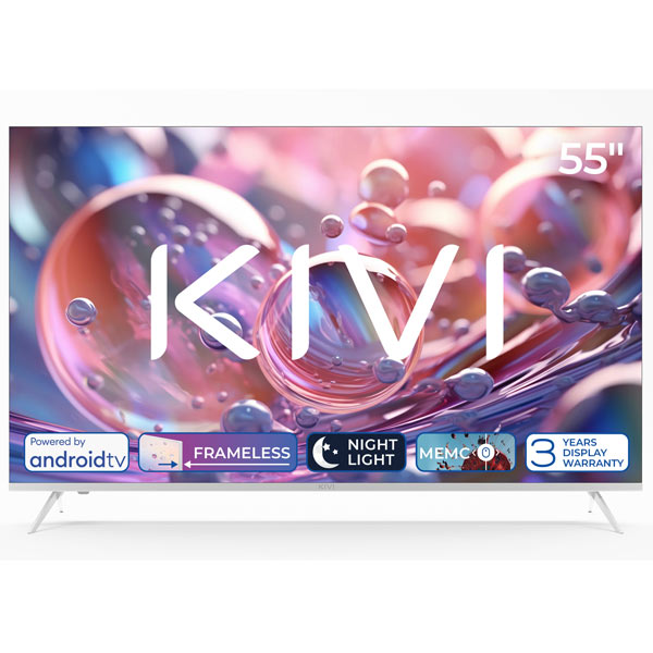 KIVI TV 55U760QW, 55" (139 cm), HD LED TV, AndroidTV, bílý