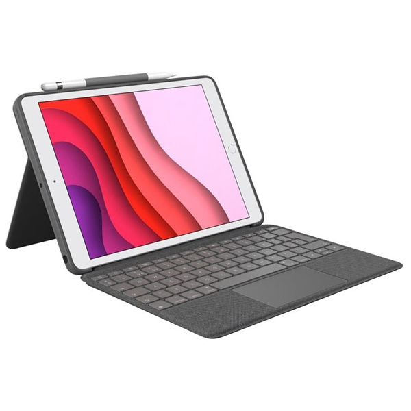 Logitech COMBO TOUCH pro iPad (10. gen.), UK, šedý