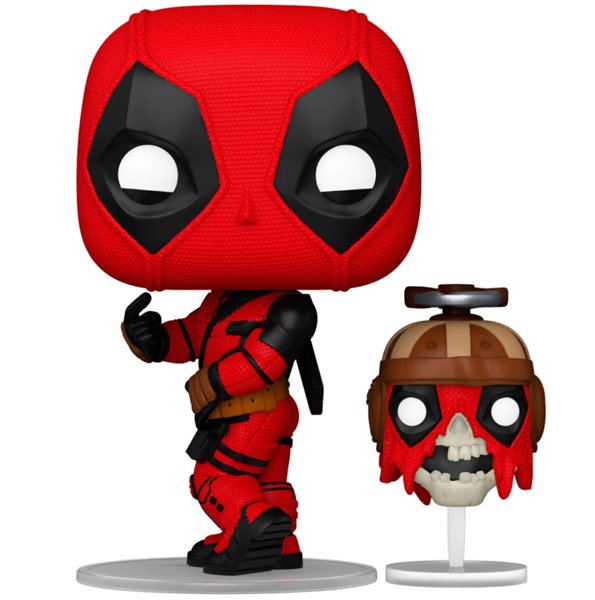 POP! Deadpool & Wolverine: Deadpool with Headpool (Marvel), použitý, záruka 12 měsíců