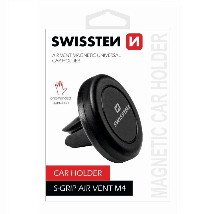 Swissten Magnetic Car Holder to Air-Vent S-Grip M4, vystavený, záruka 21 měsíců