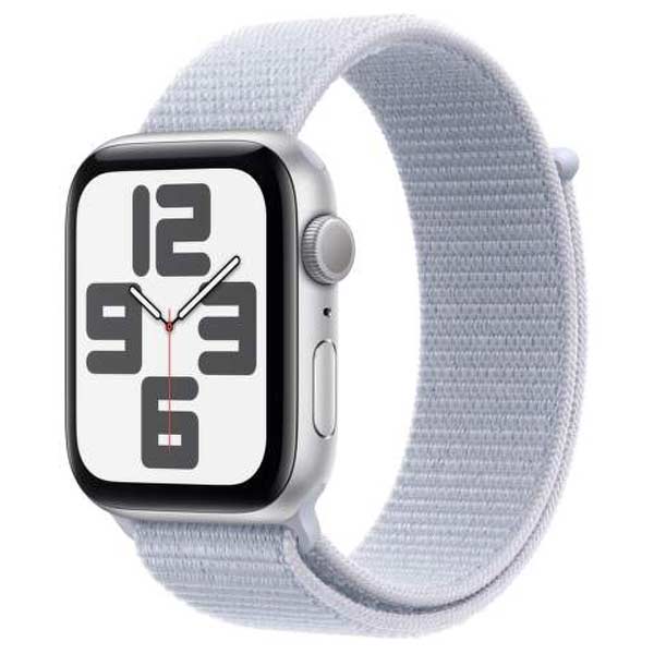 Apple Watch SE GPS 40mm Silver Aluminium Case with Blue Cloud Sport Loop