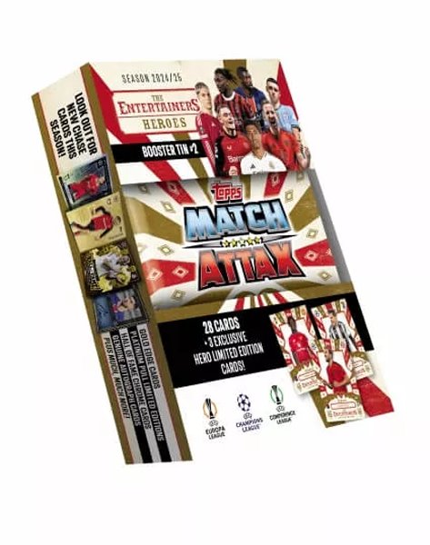 Fotbalové karty  Topps Match Attax TCG 2024/25 UCC Booster Tin 2 žltá