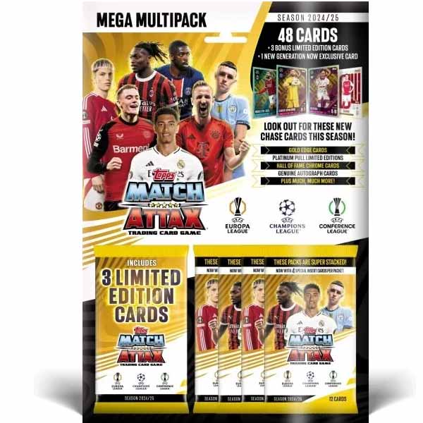 Fotbalové karty  Topps Match Attax TCG 2024/25 UCC Mega Multipack