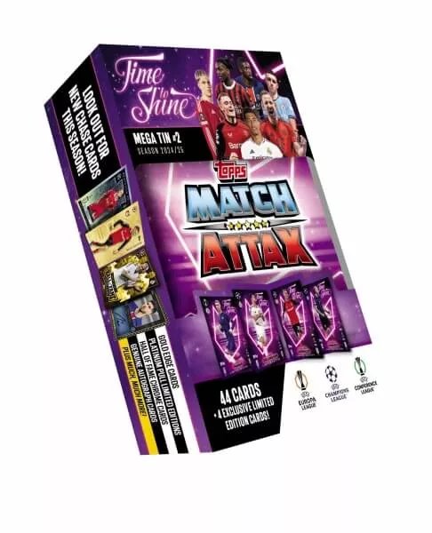 Fotbalové karty  Topps Match Attax TCG 2024/25 UCC Mega Tin 2 fialová