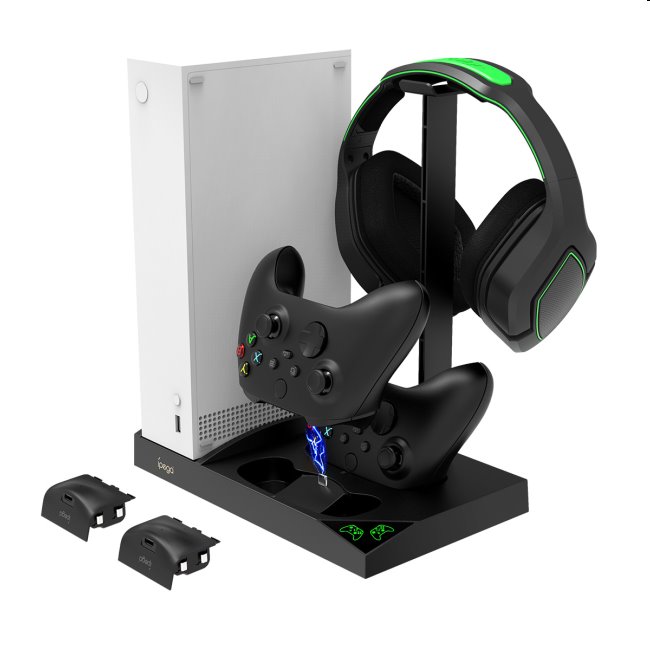 iPega Xbox Series S, Wireless controller, Wireless headset dock w/ batteries, black, použitý, záruka 12 měsíců