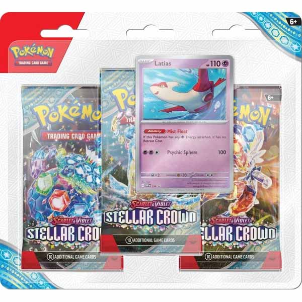 Kartová hra Pokémon TCG: Scarlet & Violet Stellar Crown 3 Blister Latias (Pokémon)