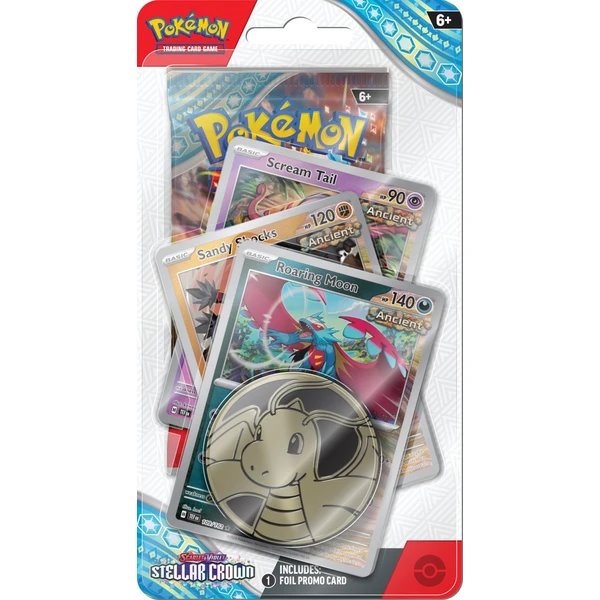 Kartová hra Pokémon TCG: Scarlet & Violet Stellar Crown Checklane Blister Roaring Moon (Pokémon)