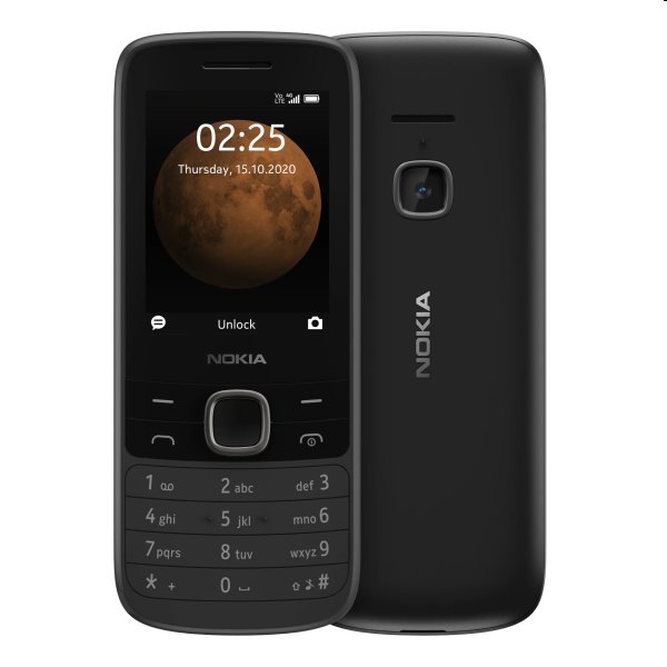 Nokia 225 4G Dual SIM, black, použitý, záruka 12 měsíců