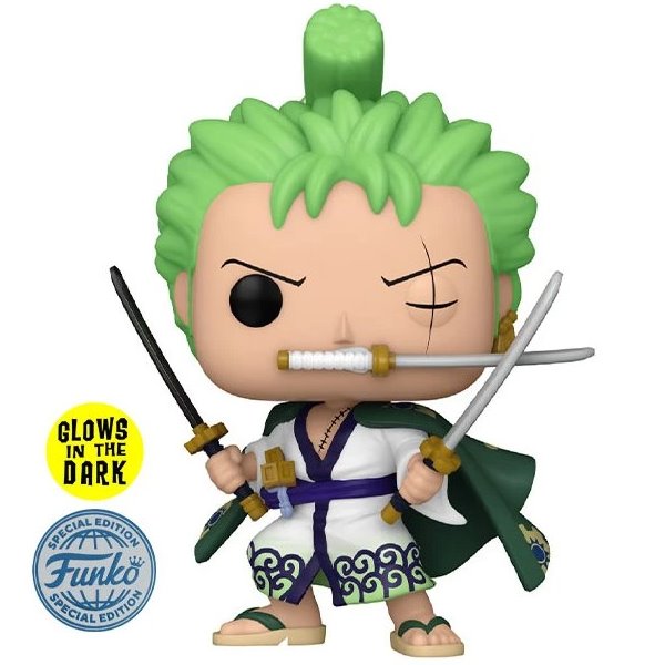 POP! Animation: Roronoa Zoro (One Piece) Special Edition (Glows in The Dark)