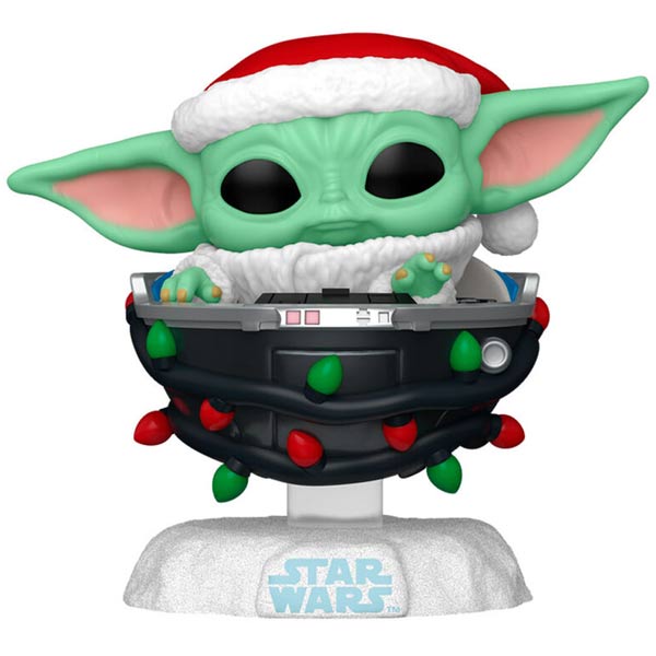 Levně POP! Grogu with Santa Hat in Pram (Star Wars)