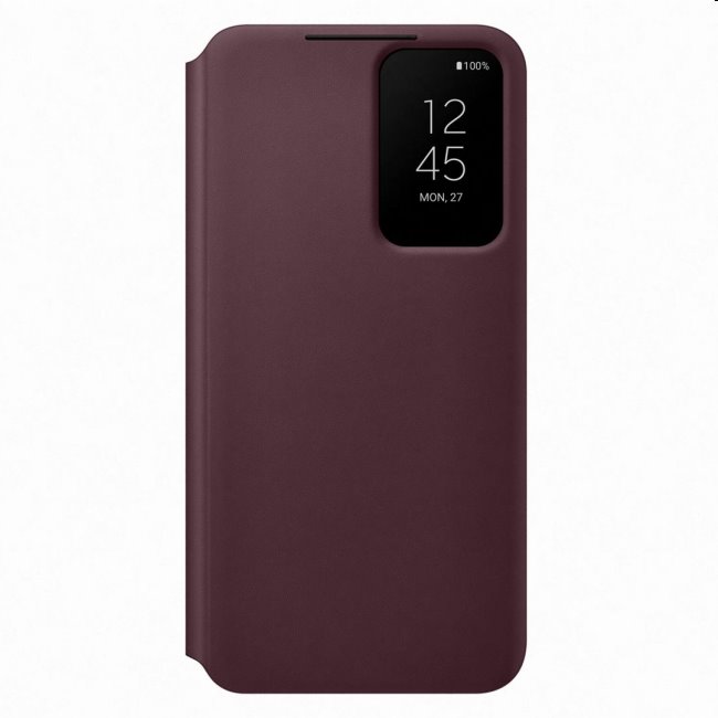 Samsung Clear View Cover S22 Plus, burgundy, vystavený, záruka 21 měsíců