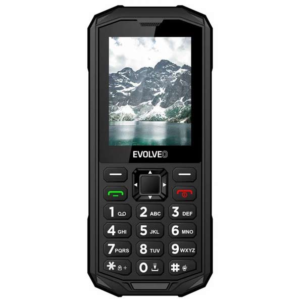 Evolveo StrongPhone X5, vodotěsný odolný Dual SIM telefon, černo-šedý