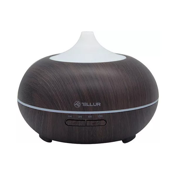 Tellur WiFi Smart aroma difuzér, 300 ml, LED, tmavě hnědý, vystavený, záruka 21 měsíců