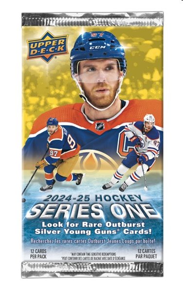 2024-25 Upper Deck Series 1 Hockey Retail Balíček Karet