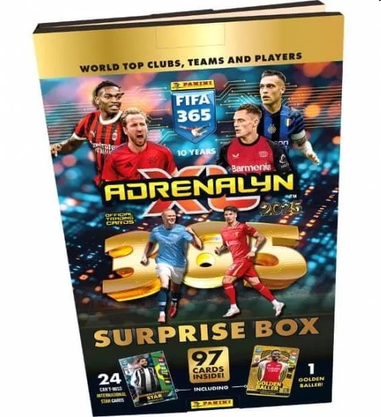 Fotbalové karty Panini FIFA 365 2024/2025 Adrenalyn Adventní kalendář Surprise box