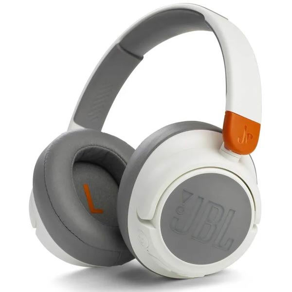 JBL JR460NC dětské bezdrátové sluchátka, bílé