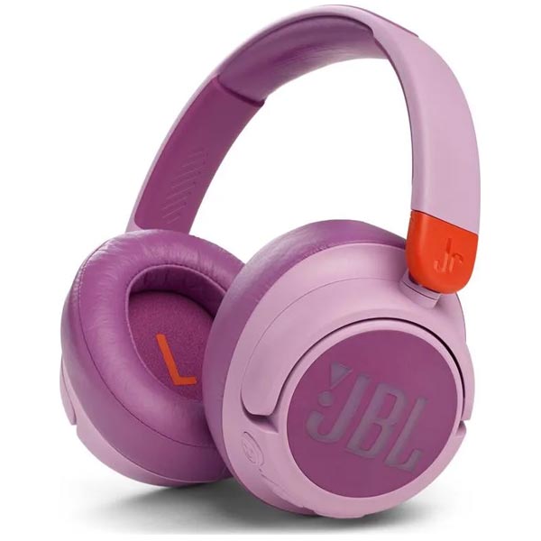 JBL JR460NC dětské bezdrátové sluchátka, růžové