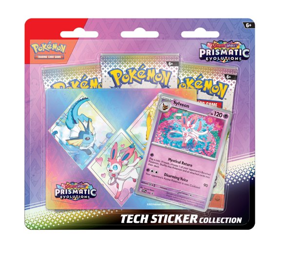 Kartová hra Pokémon TCG: Scarlet & Violet Prismatic Evolutions Tech Sticker Sylveon (Pokémon)