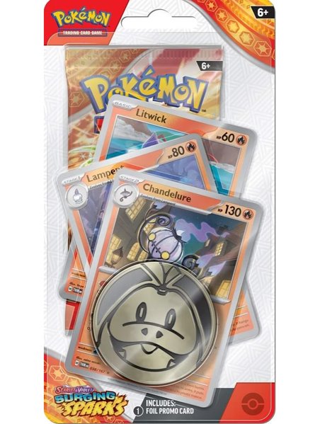 Kartová hra Pokémon TCG: Scarlet & Violet Surging Sparks Checklane Blister Chandelure (Pokémon)